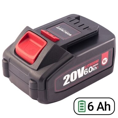 Akumuliatorius akum.įrankiams WORCRAFT 20V 6.0Ah LI-ION