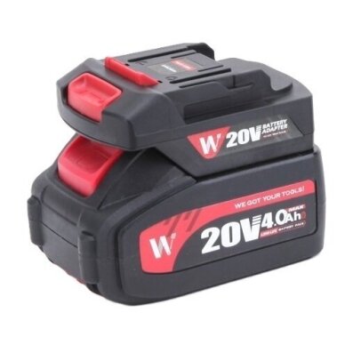 Akumuliatoriaus WORCRAFT 20V adapteris 2