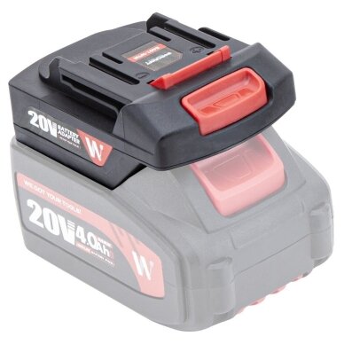 Akumuliatoriaus WORCRAFT 20V adapteris 3