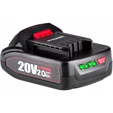 Akumuliatorius akum.įrankiams WORCRAFT 20V 2.0Ah LI-ION 2