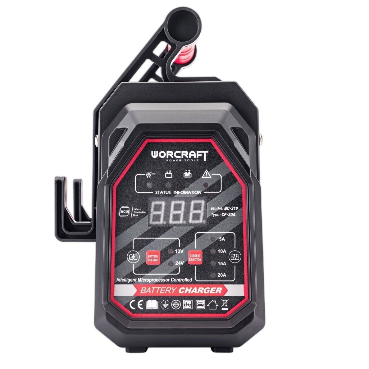 Įkroviklis akumuliatoriui WORCRAFT 12/24V 20A 10-300Ah 2 Įkroviklis akumuliatoriui WORCRAFT 12/24V 20A 10-300Ah 2
