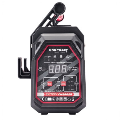 Įkroviklis akumuliatoriui WORCRAFT 12/24V 20A 10-300Ah 2 Įkroviklis akumuliatoriui WORCRAFT 12/24V 20A 10-300Ah 2